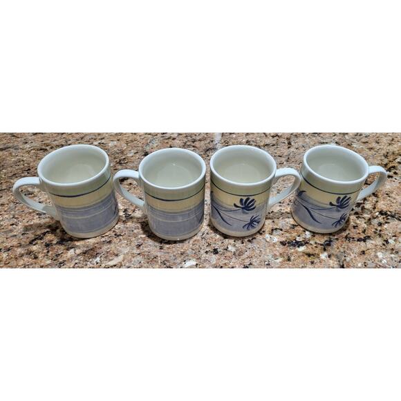 Lotus Flower Coffee Mugs Made In England (set of 4) - Picture 9 of 15